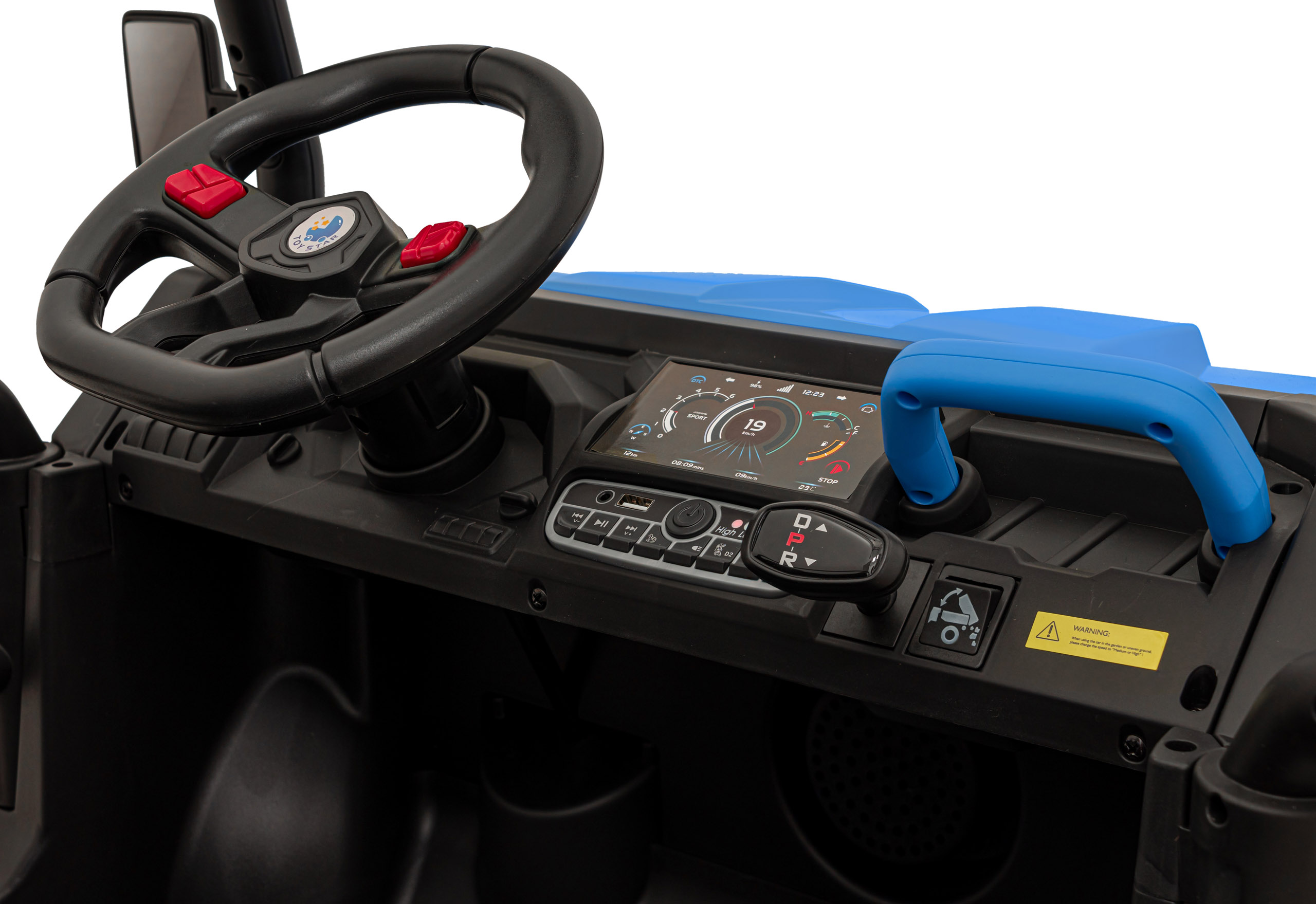 Masinuta Electrica 4x4 Pick Up Speed 900 Albastru - imagine 2