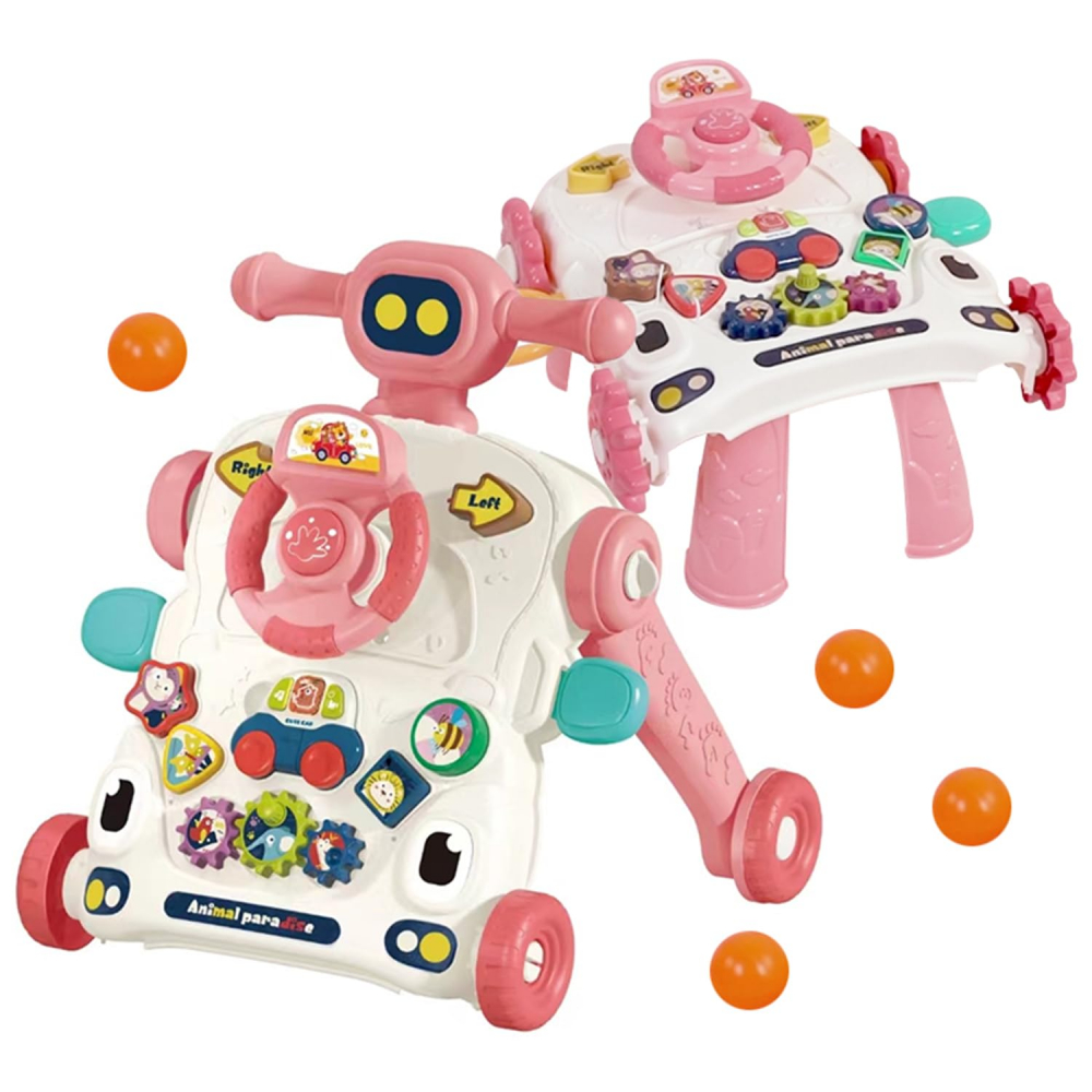 Antemergator Malplay 5in1 Pink Car - imagine 2
