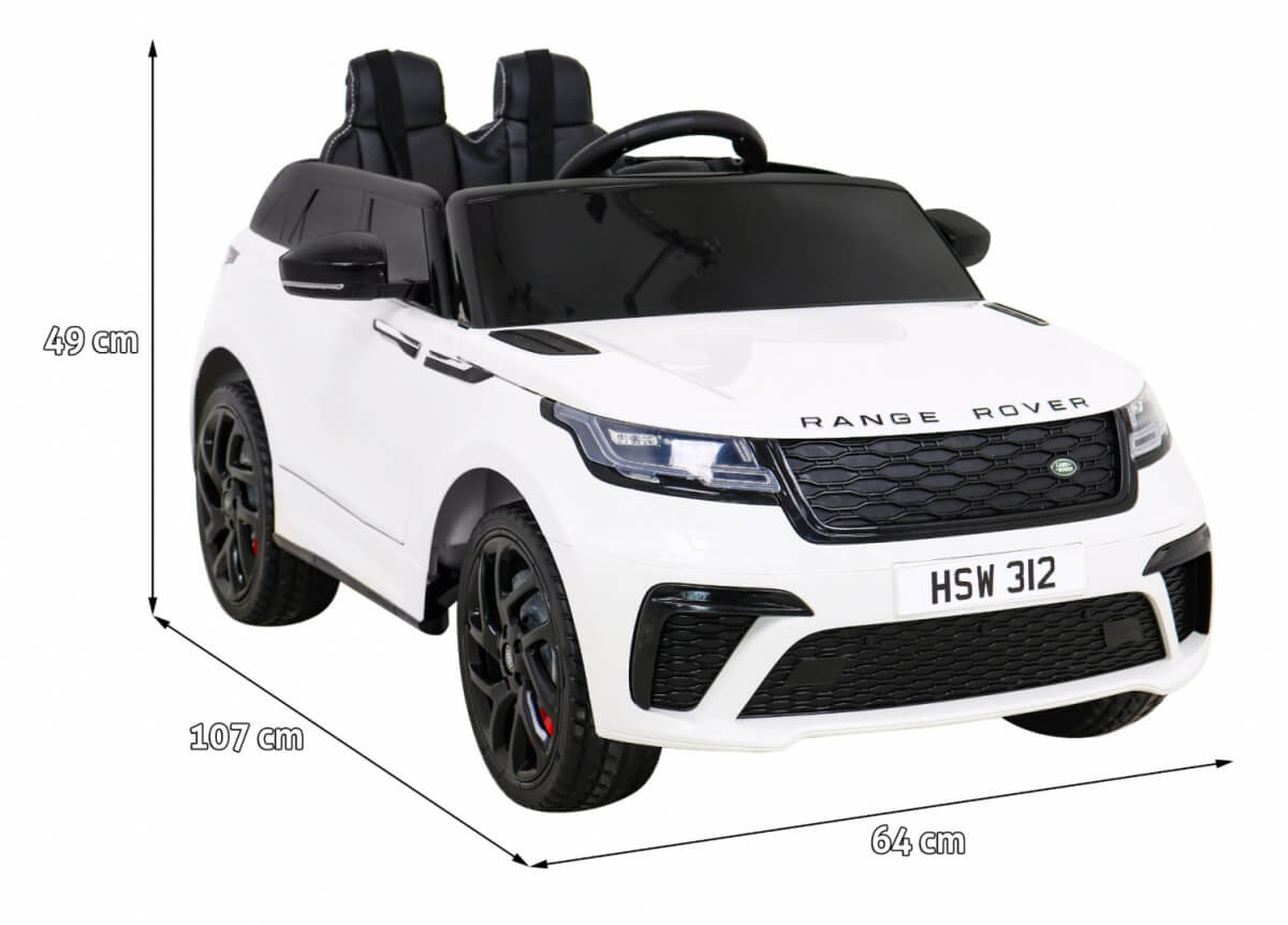 Mașinuță Electrică Range Rover Velar 12V Alb - imagine 2