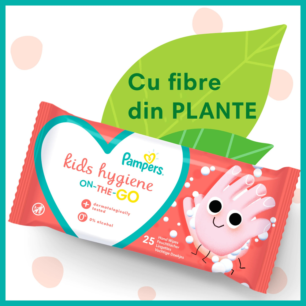 Servetele umede Pampers Hygiene on the go, 40 buc - imagine 4