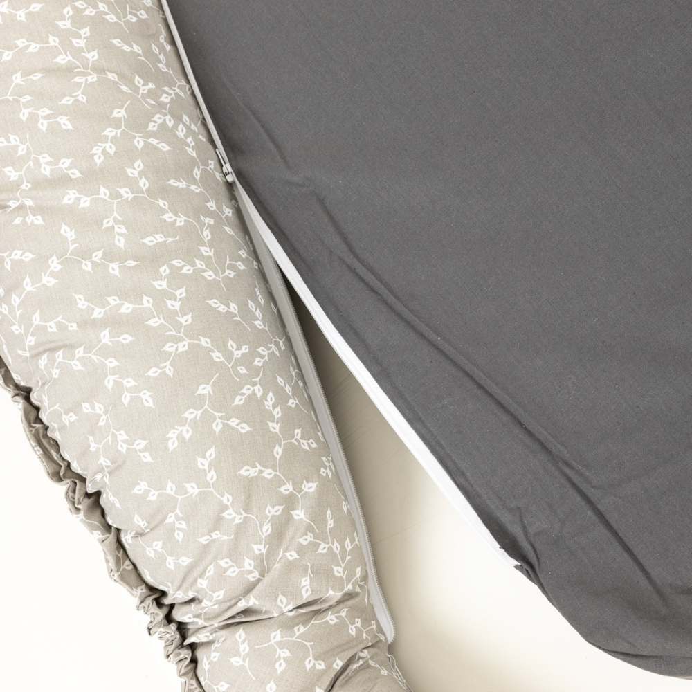 BabyNest 5 in 1 BabyJem gri - Siguranță și confort