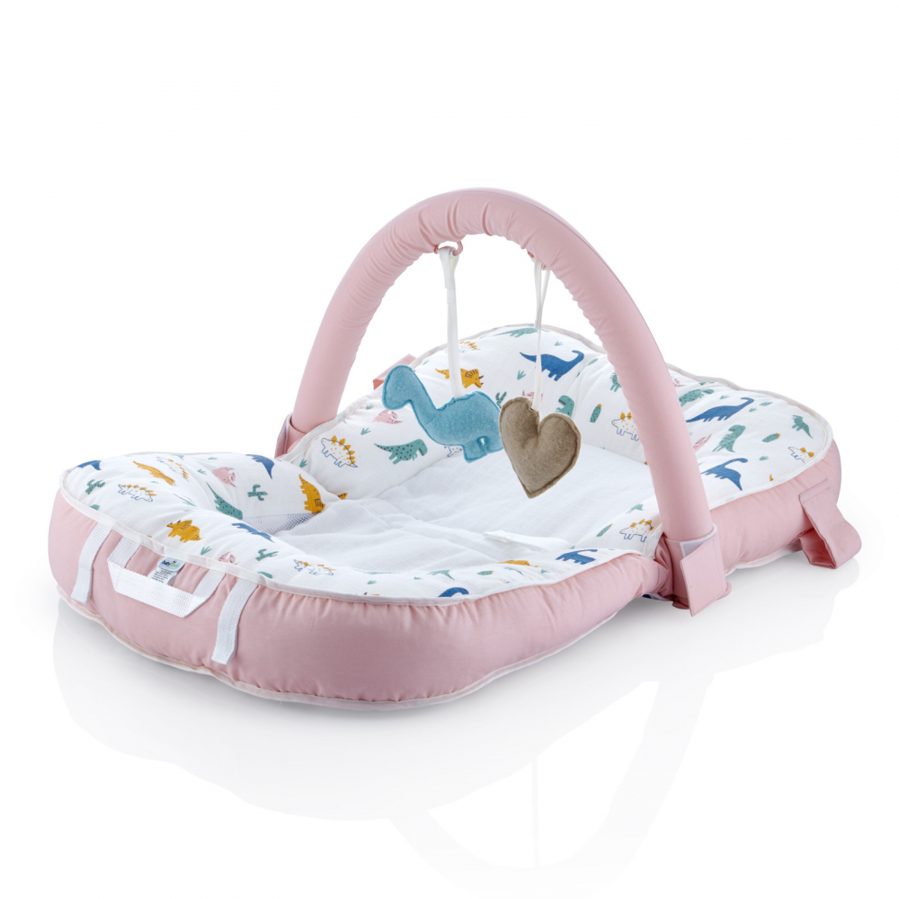 Saltea Babyjem Sit and Play Dino Pink