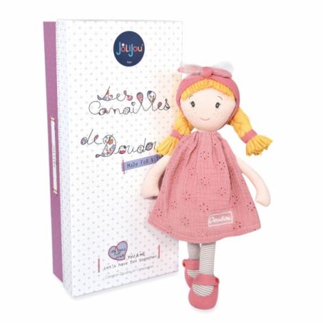 Papusa Suzette Jolijou 36cm moale roz