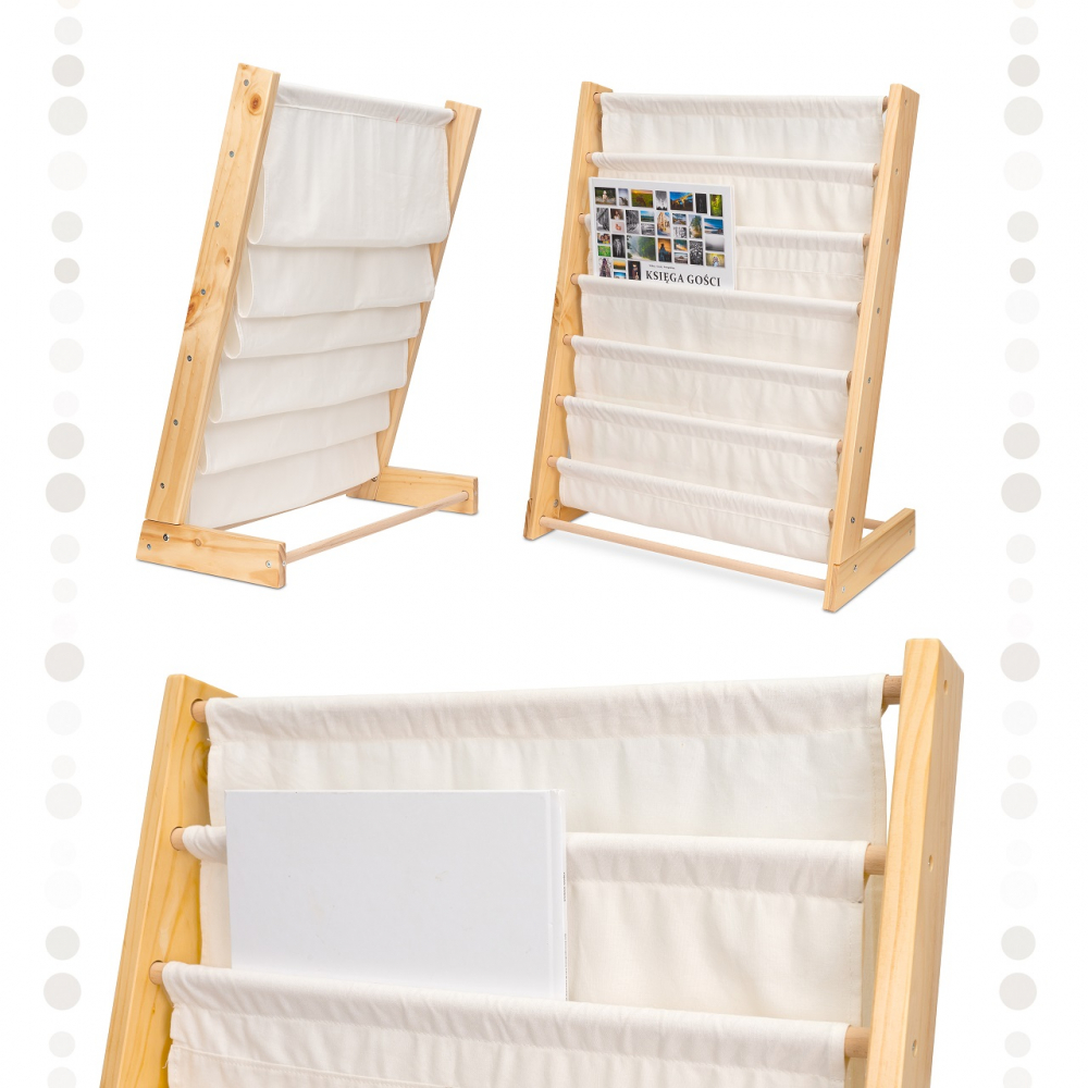 Raft Carti Copii Ikonka Lemn 79x62.5x30cm - imagine 7