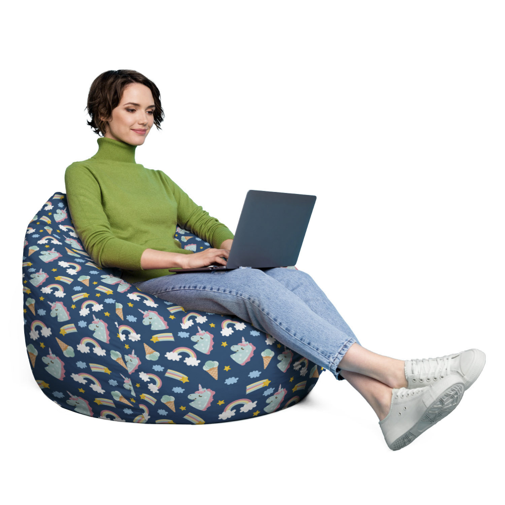 Husă Puf Para XL Unicorns Updeco - imagine 4