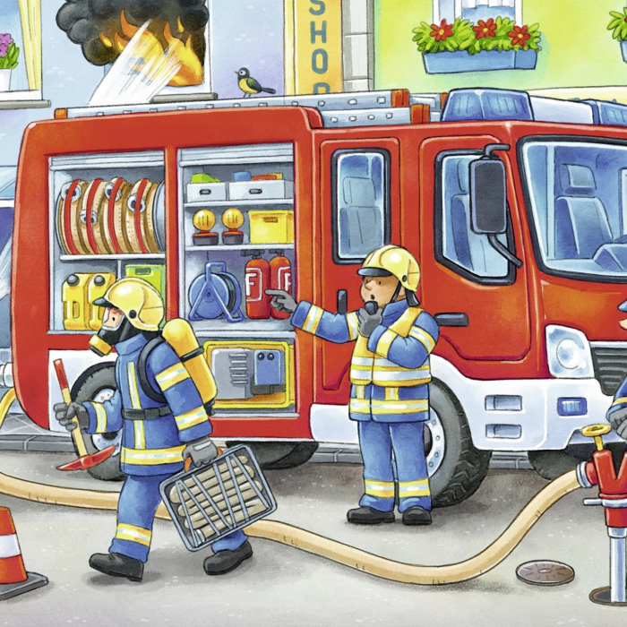 Puzzle Plastic Pompieri Ravensburger | 12 Piese