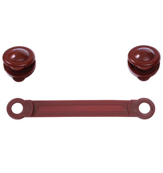 Set Protectie Usi Babyono 2 Bucati, Maro - imagine 2