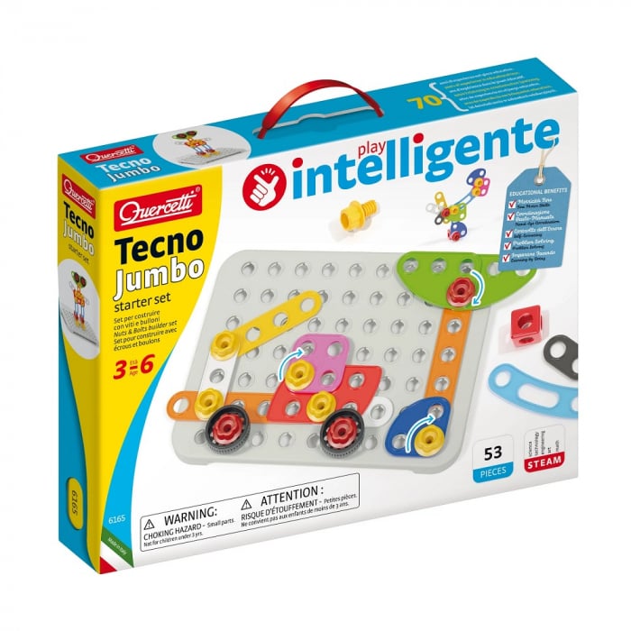 Quercetti Tehno Jumbo Starter Set | Construcție și Creativitate