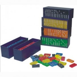 Domino Rosu Miniland 28 Piese - Joc Educativ Clasic