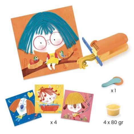 Joc Coafuri Trasnite Djeco Creativ 3-6 ani - imagine 3