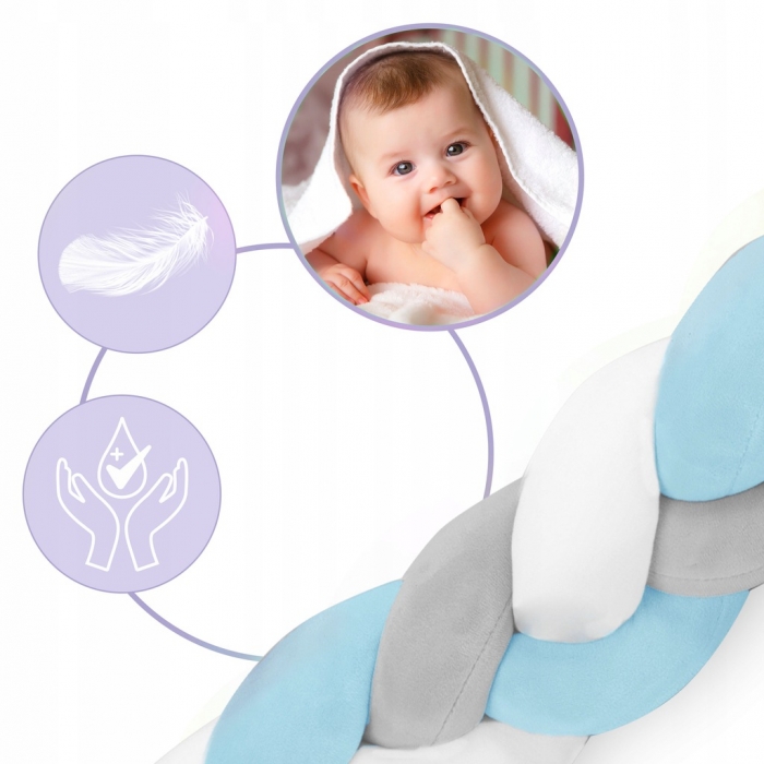 Protectie Laterala Patut Ricokids Albastru - Siguranta