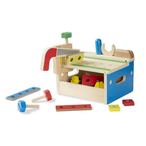 Banc de lucru legn Melissa & Doug, 32 piese, 3 ani+ - imagine 2
