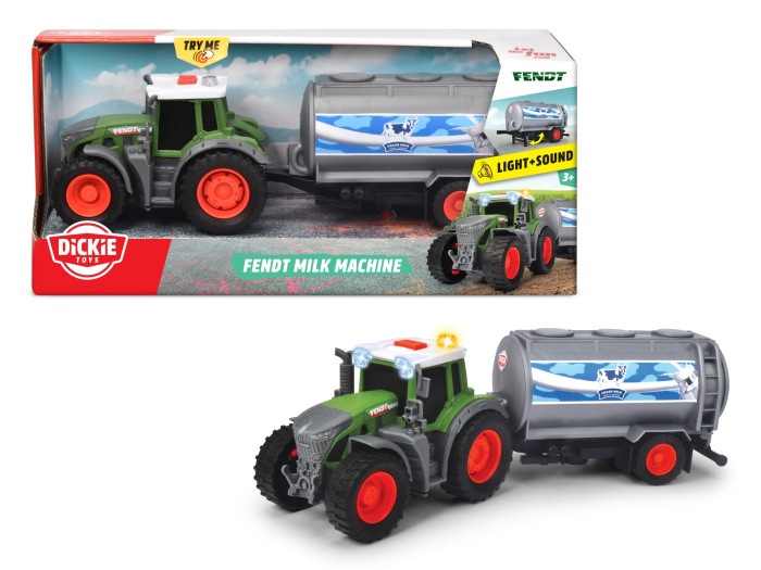 Dickie Fendt Tractor Cisterna Lapte Sunet & Lumină