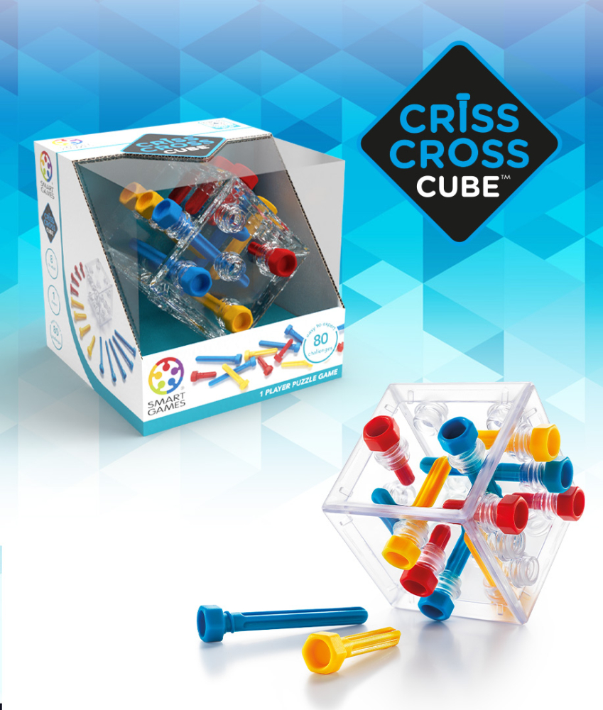 Smart Games Criss Cross Cube - 80 Provocări Logice