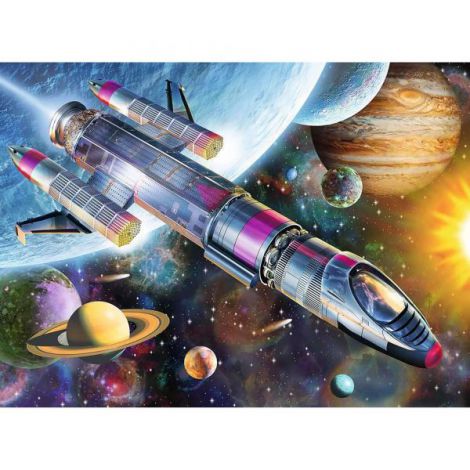 Puzzle Misiune în Spațiu, 100 piese, Ravensburger - imagine 2