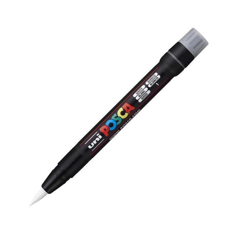 Marker Posca PCF-350 Pensulă Alb | Precision Art