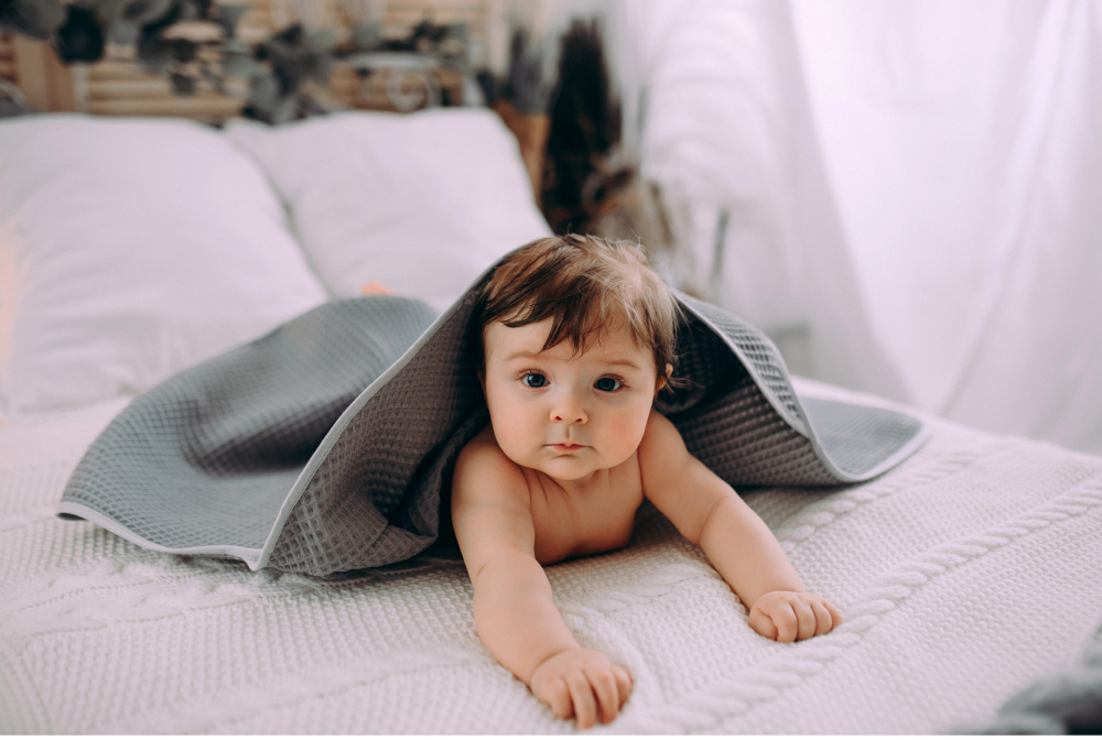 Prosop Bumbac Waffle Iepuras Floo for Baby - imagine 5