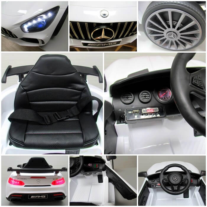 Masinuta Electrica Mercedes GTR-S 12V Alba - imagine 14
