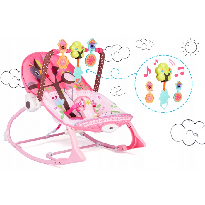 Balansoar 3 în 1 Ricokids 7303 Roz - imagine 3