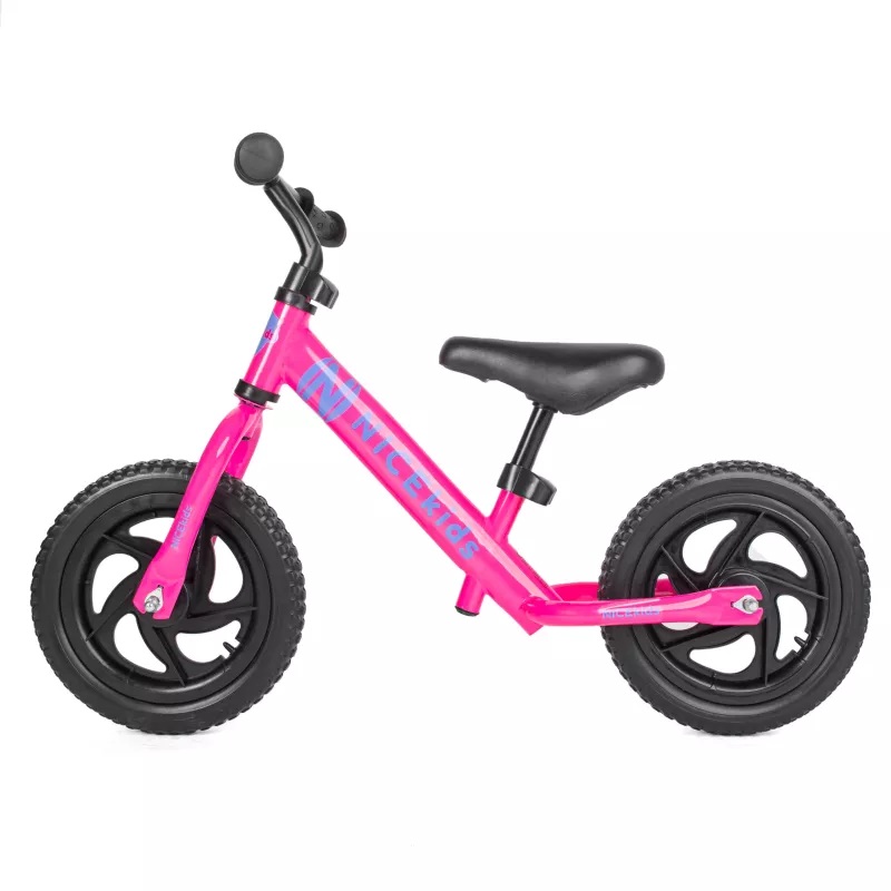 Bicicleta fara pedale Nice Kids Pink 12 - imagine 3