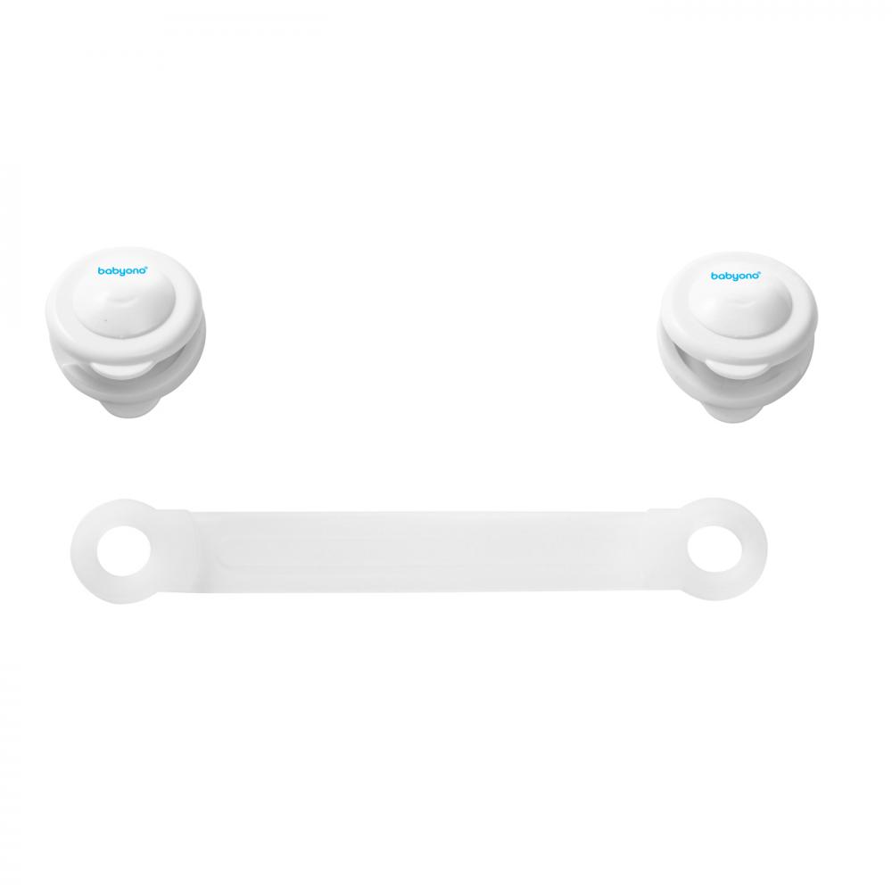 Set Protectie Usi Babyono 2 Bucati Alb - imagine 3
