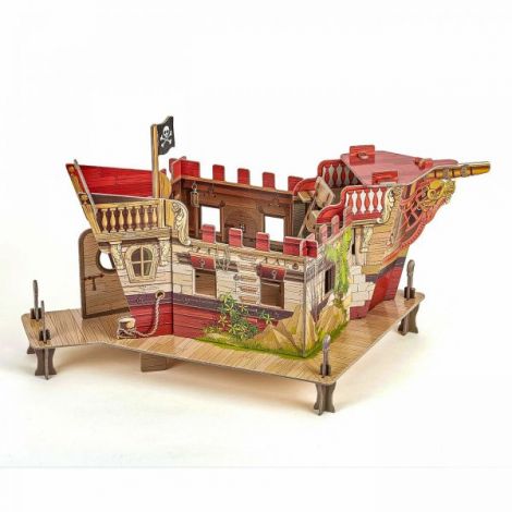 Papo Corabie Pirati 3D Puzzle - Educativ - imagine 2