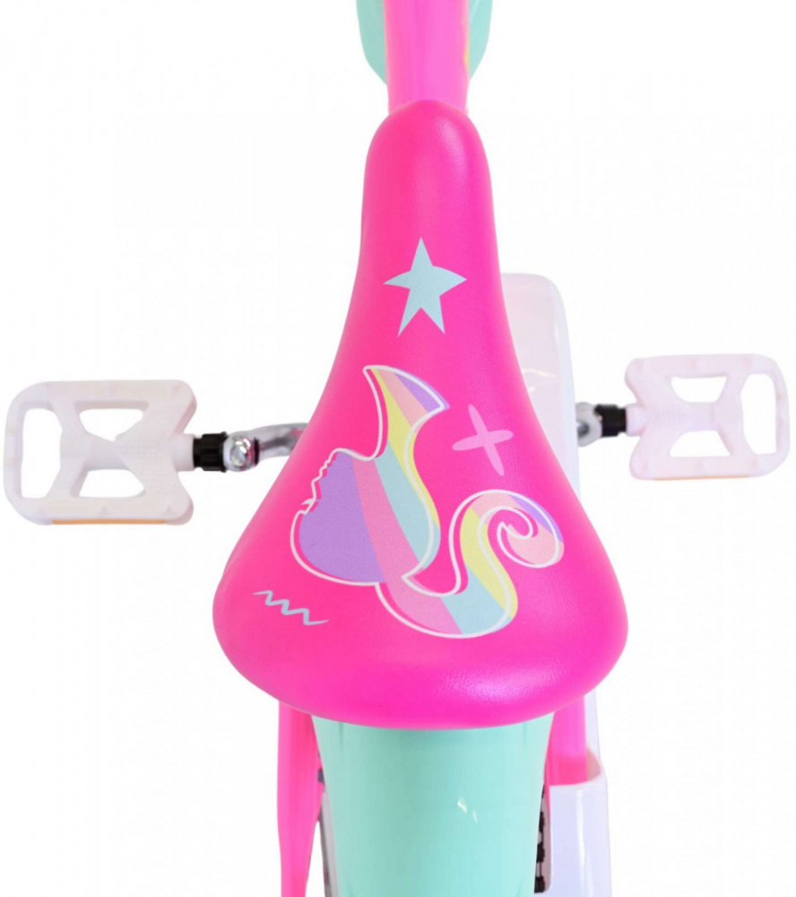 Bicicleta Barbie 14" Eandl Cycles cu Cosulet și Frână - imagine 4