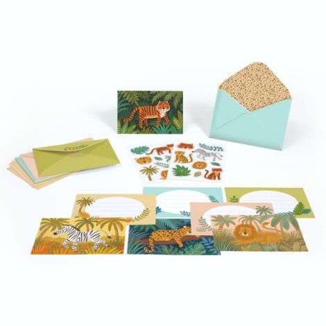 Set Invitatii Jungle Djeco - Creativitate - imagine 2