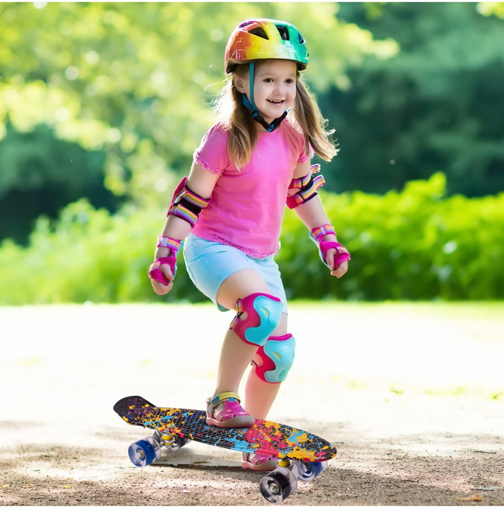 Skateboard Malplay cu LED-uri, 56x15cm - imagine 2