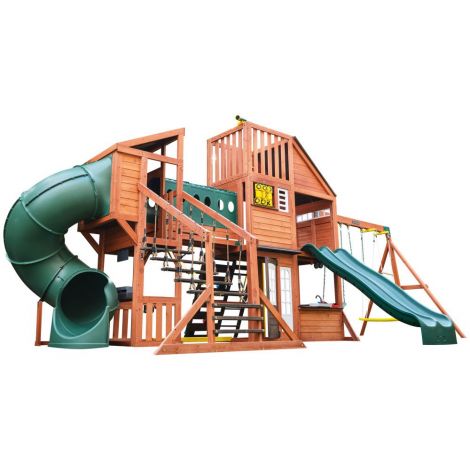 Complex Joacă Leagăn Kidkraft Odyssey 3 Tobogane - imagine 3