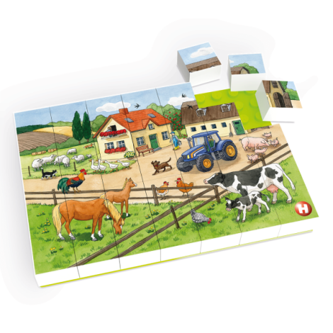 Puzzle Hubelino Ferma 35 piese - Educativ