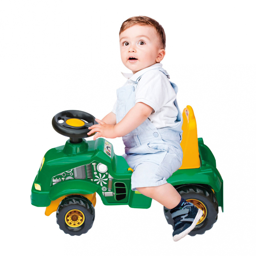 Tractor Dede Verde fără pedale cu portbagaj - imagine 6