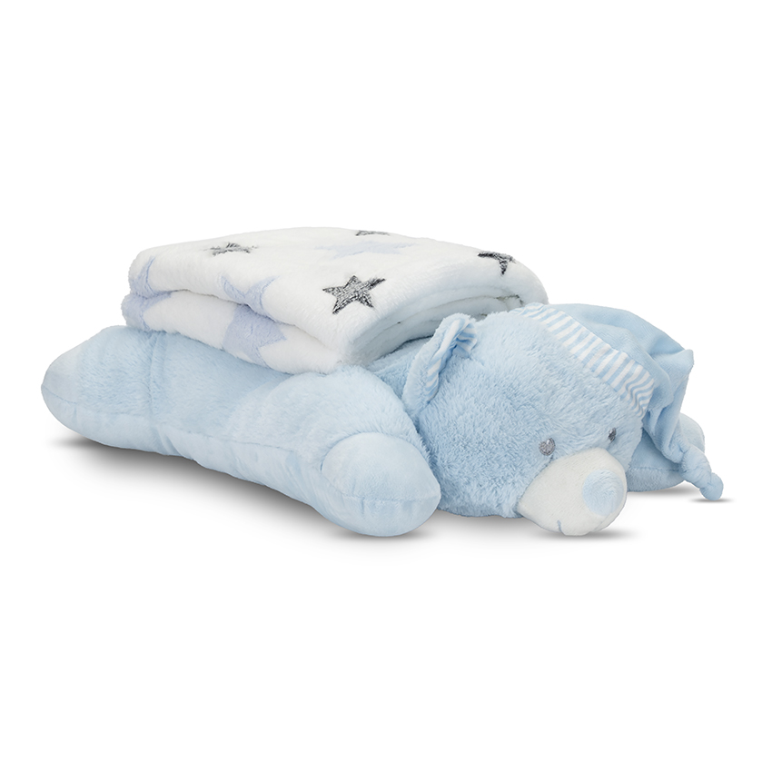 Lorelli Set Paturică+Pernuță Ursuleț Bebe 0 luni+ - imagine 5