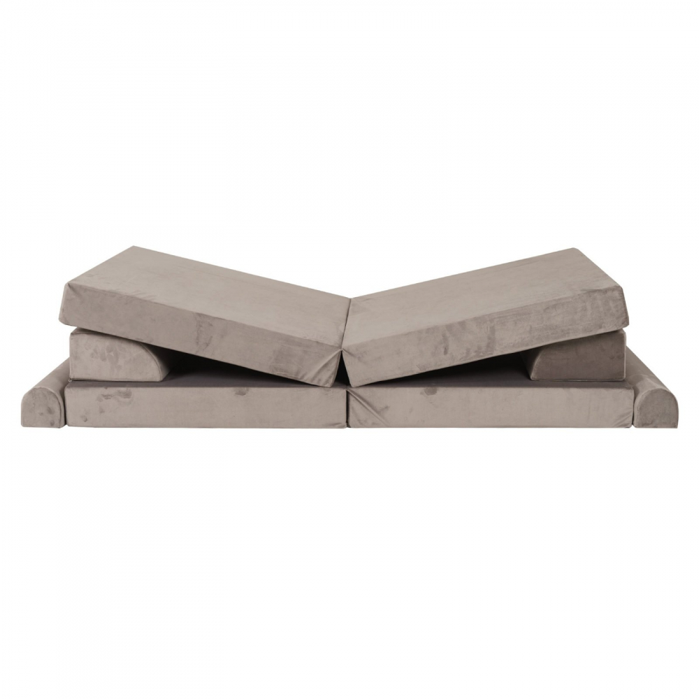 Canapea Modulară MeowBaby Velvet Gri - imagine 2