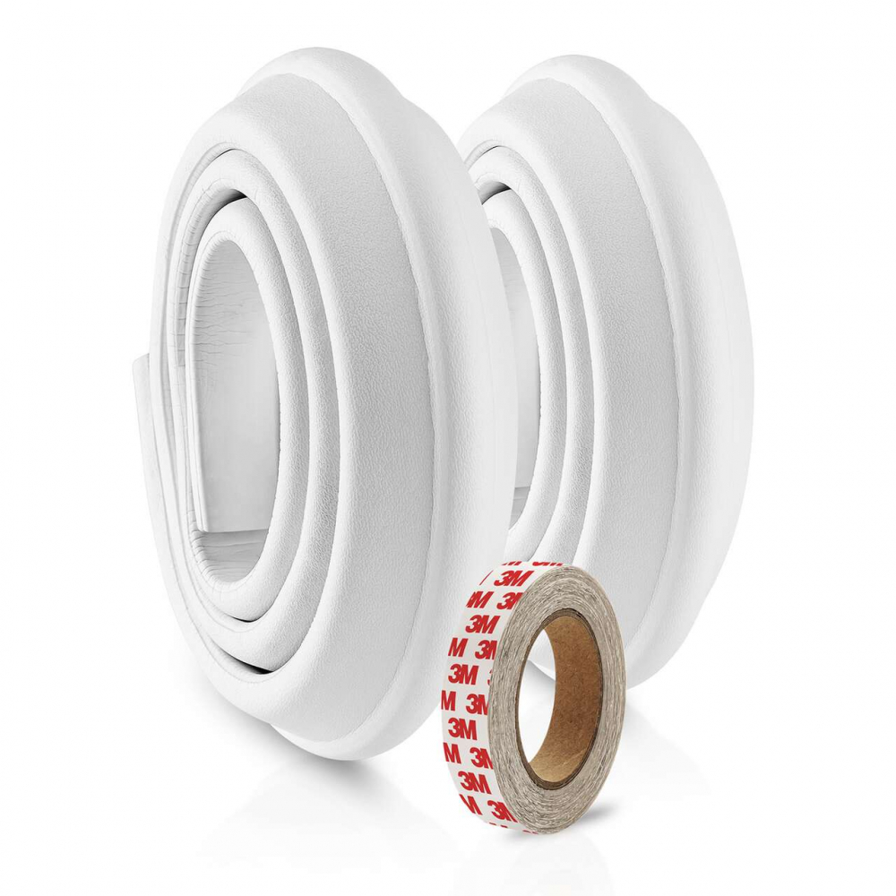 Set Protectii Muchii Reer, 2 x 1 m, Alb - imagine 5