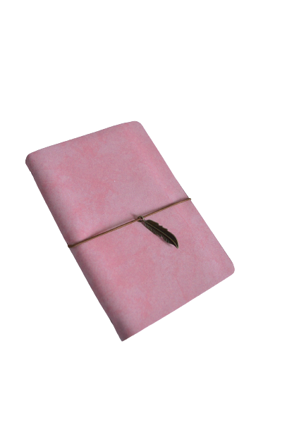 Agenda Piele Ecologică Roz 17x23 cm cu Șnur | OEM