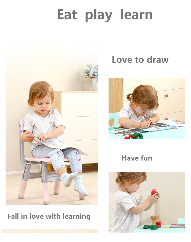 Set Masuta si Scaunel Reglabil Nichiduta Study Pink - imagine 5