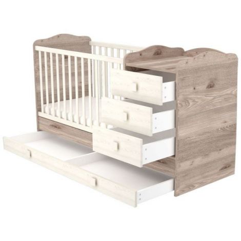Patut Hubners Transformabil 120x60 cu Sertare - imagine 2