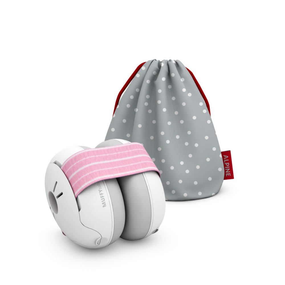 Căști Antifonice Bebeluși Alpine Muffy Pink - imagine 4