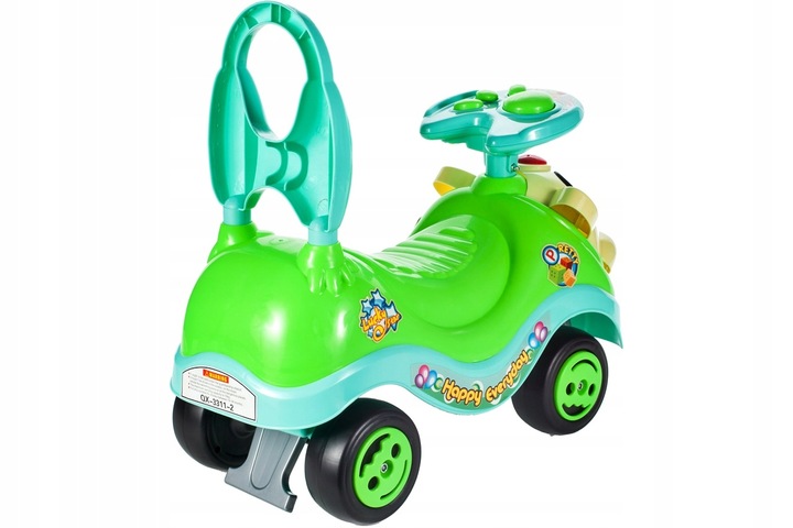 Mașinuță Malplay Kitty Green, fără pedale, cu spătar - imagine 8