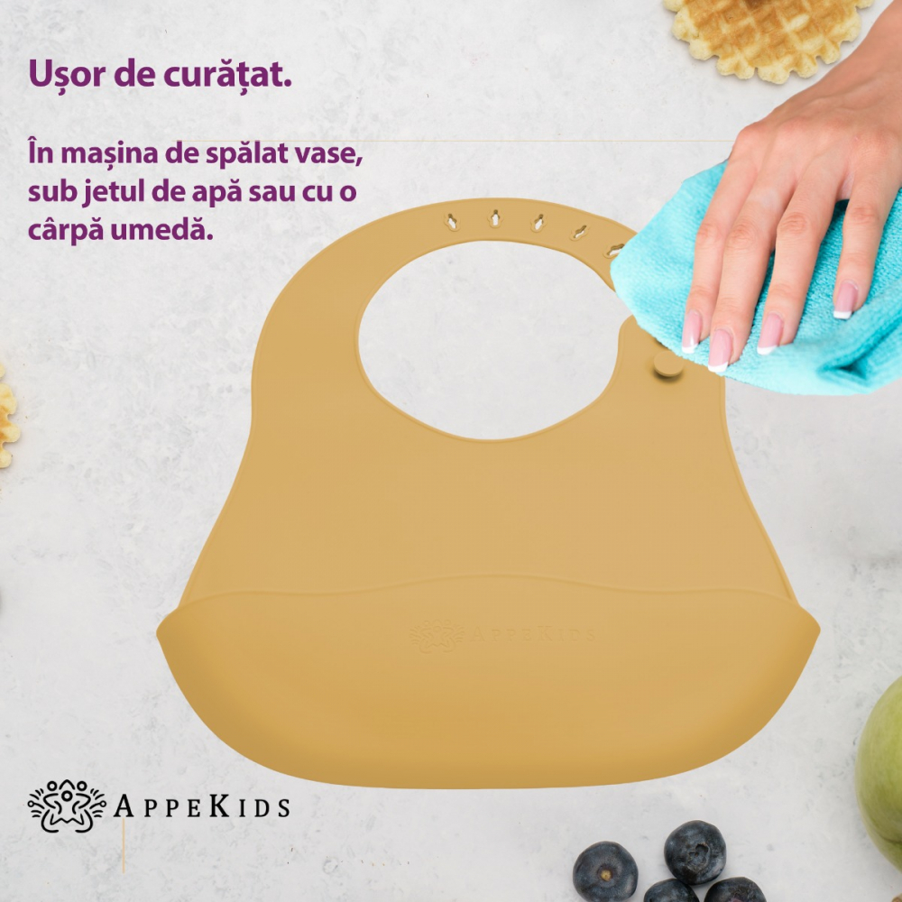 Baveta Silicon AppeKids Honey | Antialergica - imagine 2