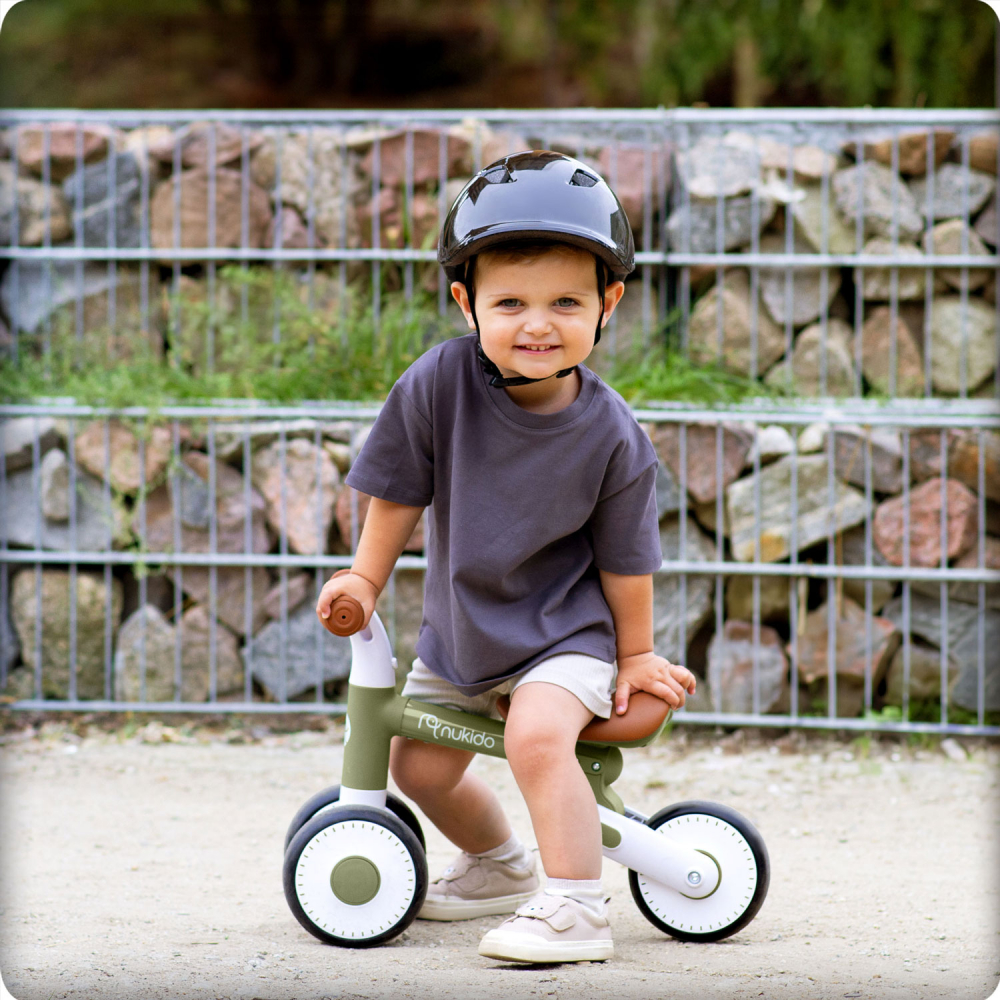 Bicicleta Echilibru Nukido Verde | Dezvoltare Copii - imagine 6