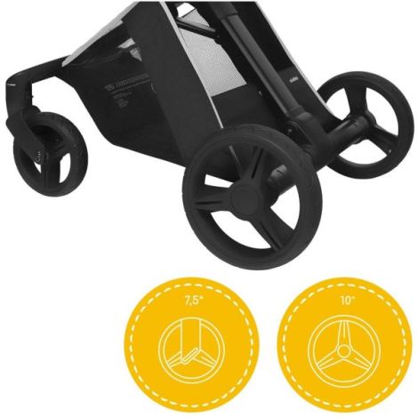 Carucior 2in1 Skiddou Nasjo Normandic Dream, Gri - imagine 5