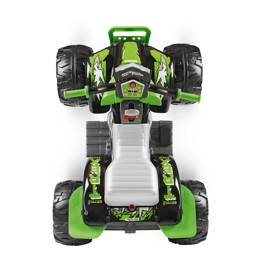 ATV Peg Perego Corral T-Rex 12V Verde Negru - imagine 2