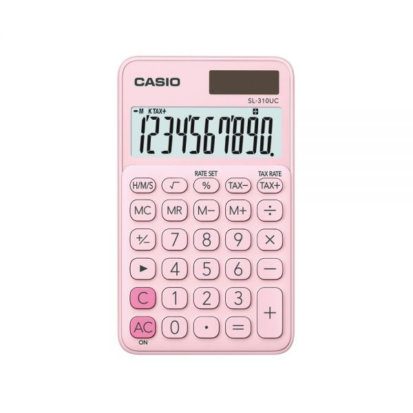 Calculator Portabil Casio SL-310UC Roz, 10 Cifre