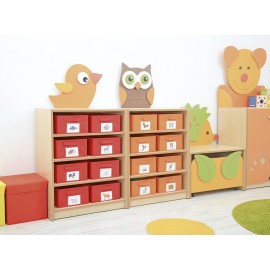 Dulap Copii Moje Bambino Pasare, 3 Rafturi Depozitare - imagine 7