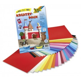 Set Carton Colorat 50 Coli Folia Paper