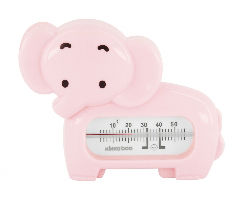 Termometru Baie KikkaBoo Elephant Pink