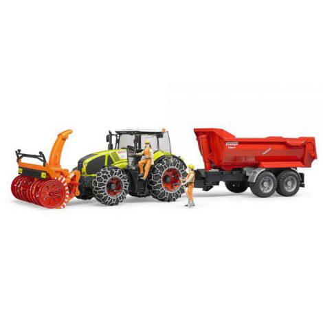 Bruder Tractor Claas Axion 950 cu Lanturi si Freza Zapada - imagine 2