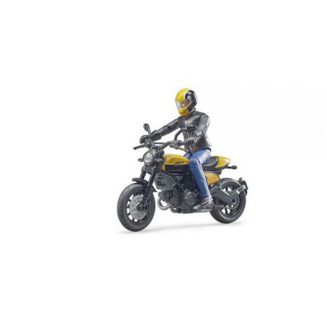 Bruder Motocicleta Ducati Scrambler cu Figurină - imagine 3